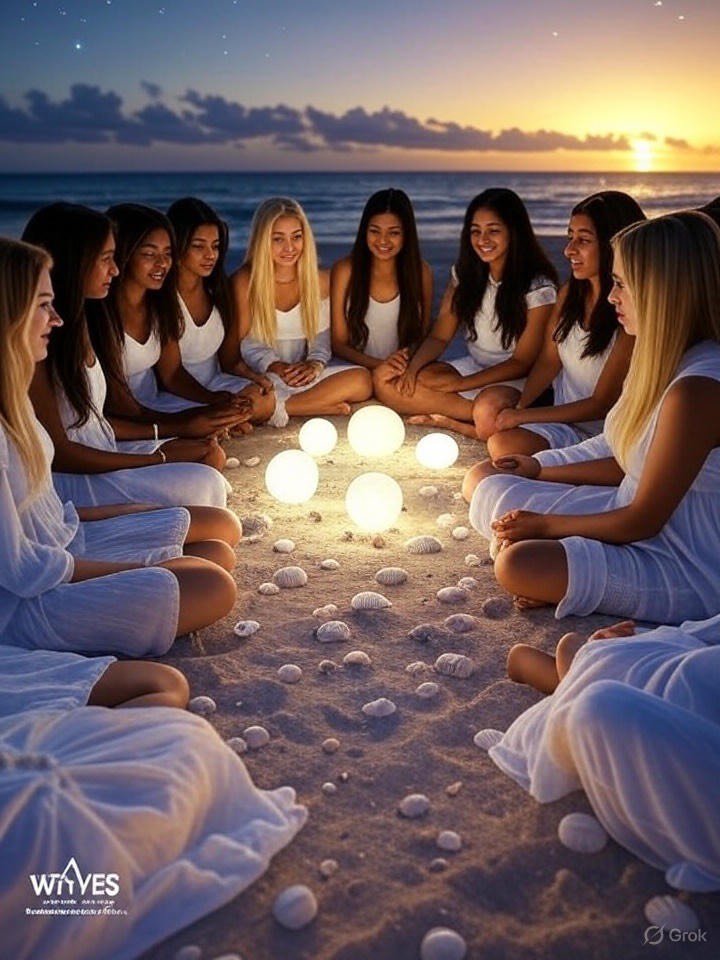 Relaxing on the Beach - Abigail Mind Body Soul Women sitting on the beach enjoying the ocean view. - Abigail Mind Body Soul