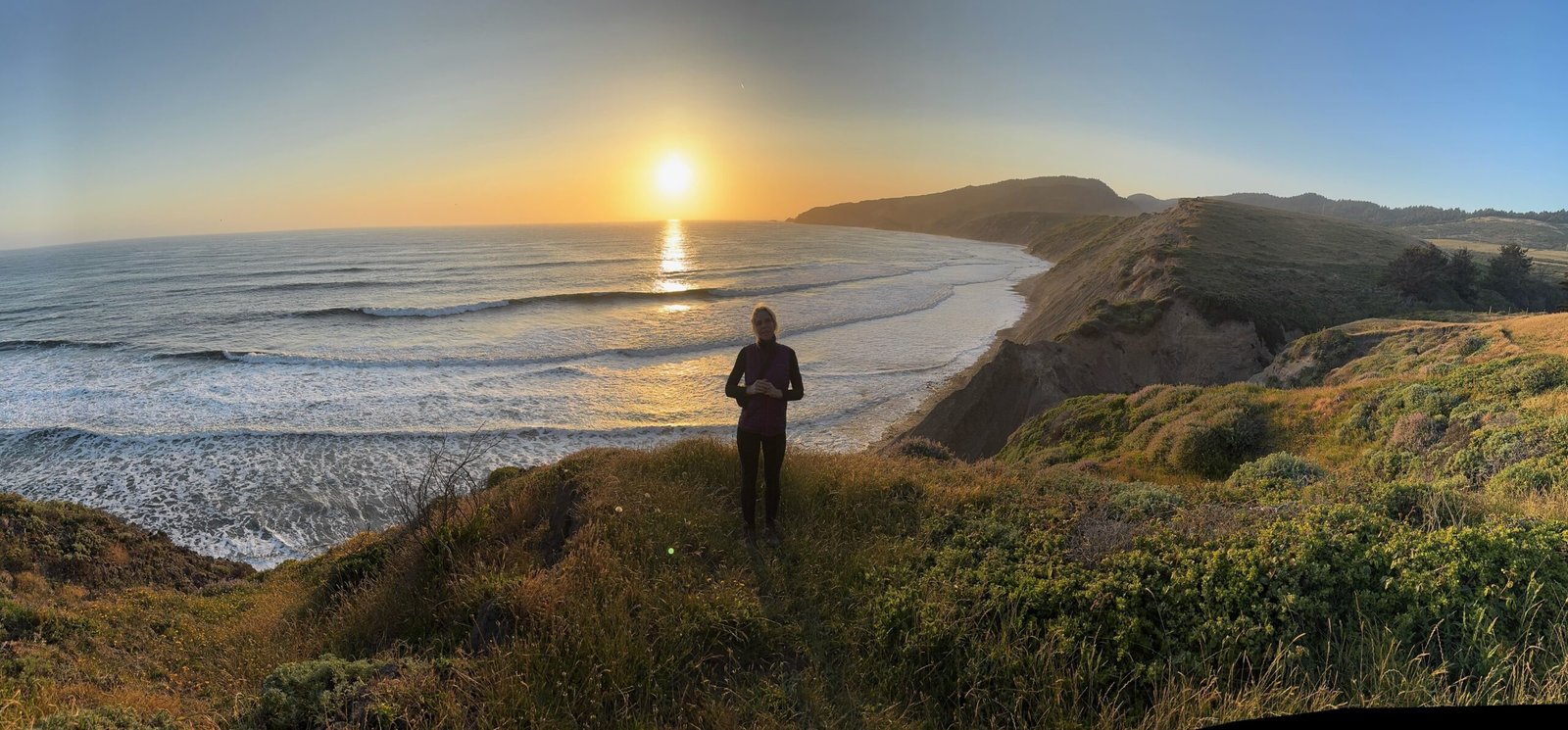 Abigail on hill overlooking ocean - Abigail Mind Body Soul